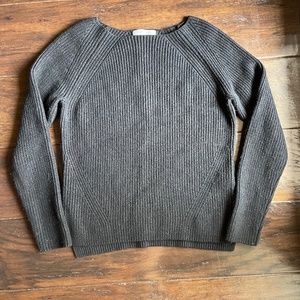 Black Everlane Wool Sweater with Side Slits - Size Small